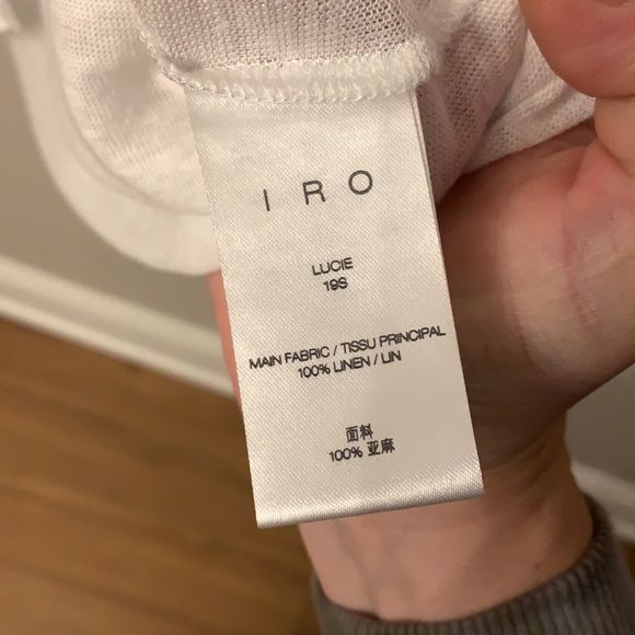 💕HP💕IRO Lucie Linen white T-shirt - Picture 10 of 11
